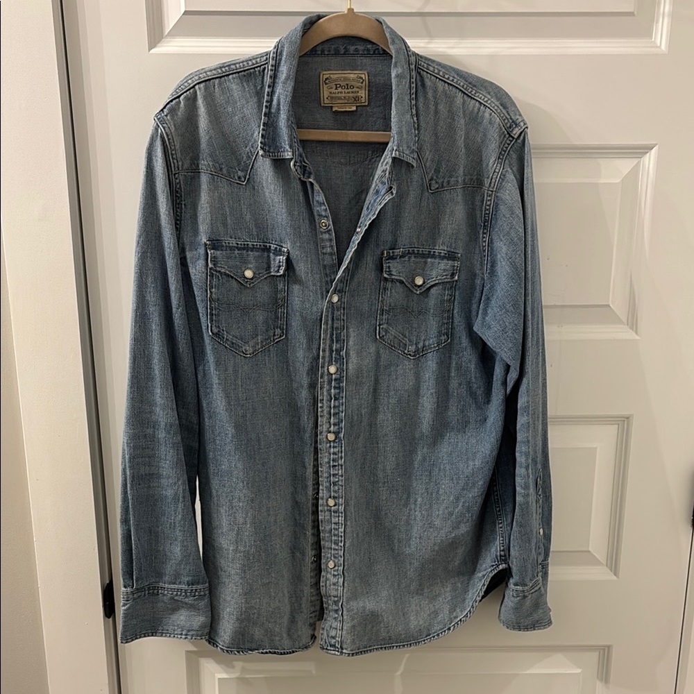 Ralph Lauren Polo Authentic Denim Button-Up Shirt